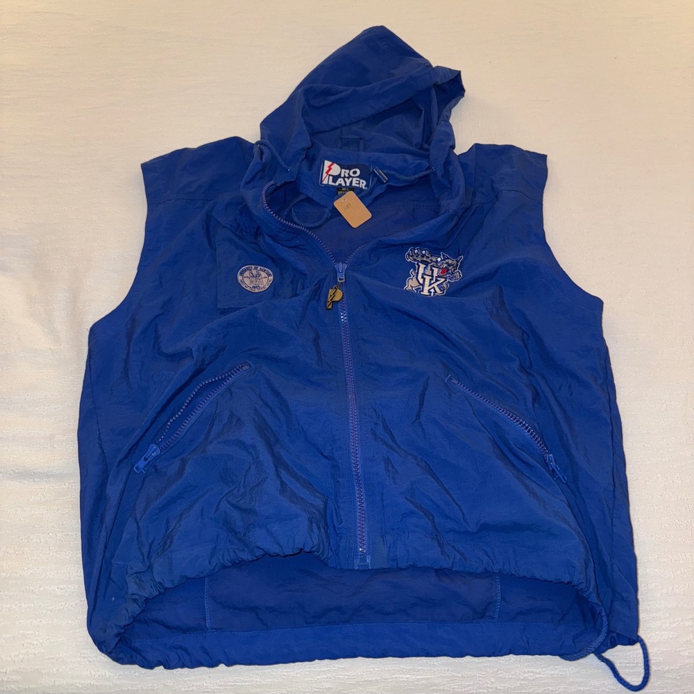Pro Player‎ Kentucky Wildcats Sleeveless Hooded Vest Mens GD L Blue